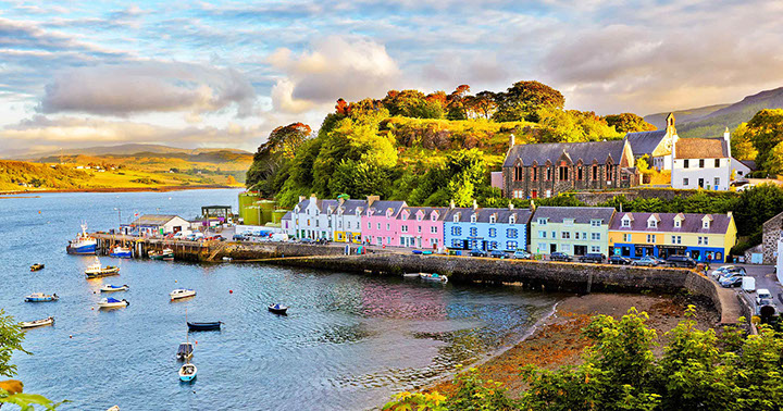 Stay at Somerled House Suites self catering apartment suite accommodation and explore Portree and the local pier