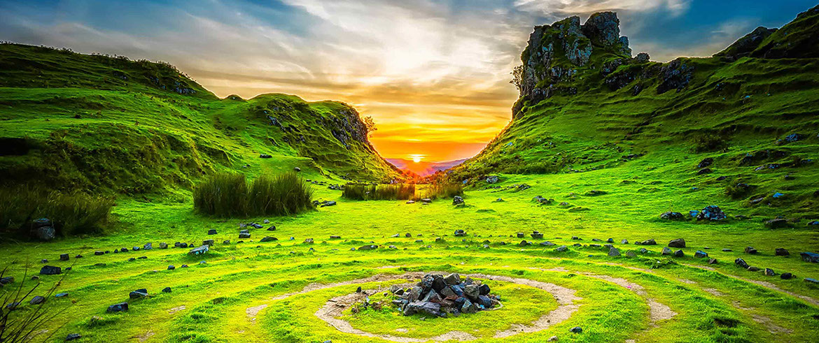 Stay at Somerled House Suites self catering accommodation and visit the Fairy Glen