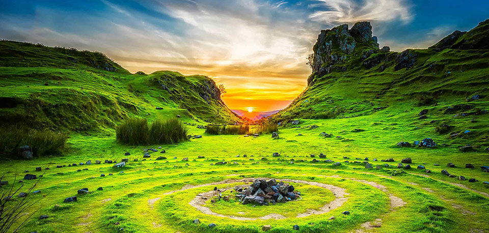 Stay at Somerled House Suites self catering accommodation and visit the Fairy Glen