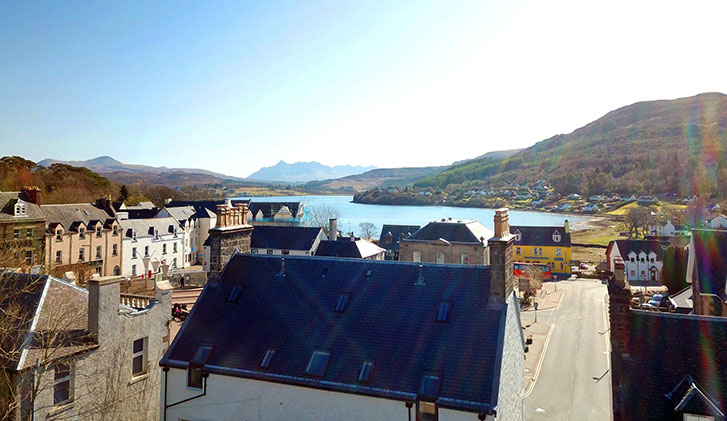 Somerled House Suites offer amazing sea views of Portree Bay from our Portree self catering accommodation