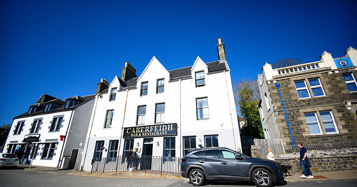 Private parking is available at Somerled House Suites self catering apartment accommodation in Portree